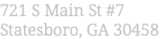 721 S Main St #7 Statesboro, GA 30458
